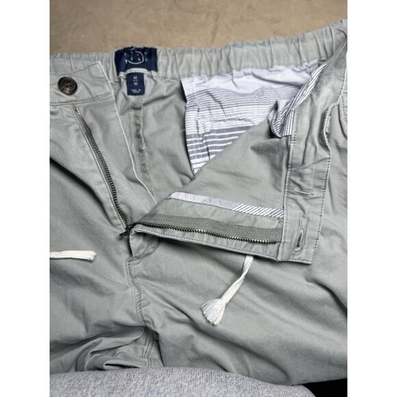 Even Tide Mens Pants 42x32 Gray Cotton Drawstring Casual Chino Style Relaxed Fit - Picture 4 of 10